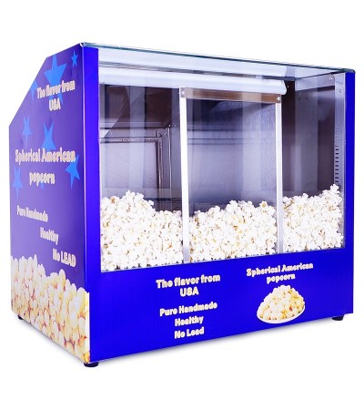 Üçlü Popcorn Sunum Tezgahı 1007