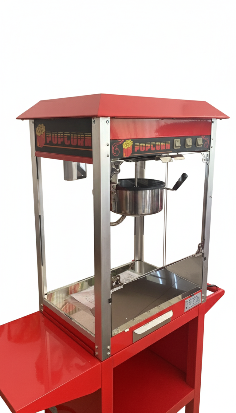 Tekerlekli Mısır Patlatma Makinesi 4 Kilo Üretim Kapasiteli 1032 - Görsel 4