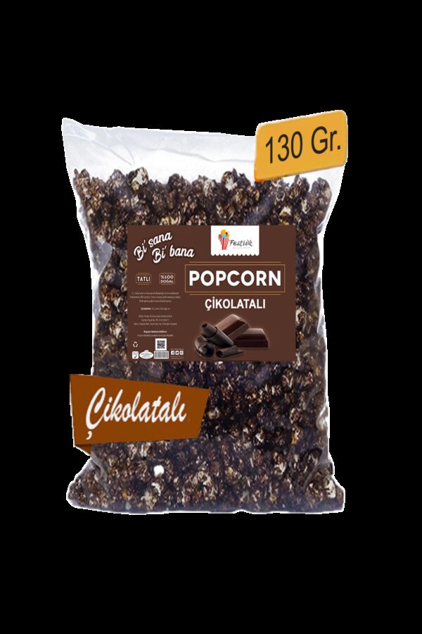 8 Kutu Çikolatalı Karamelli Patlamış Mısır / Popcorn 130gr. 2768-2-8