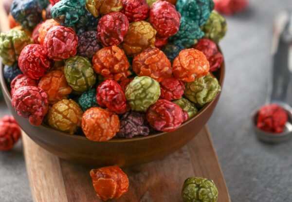 3 Paket Meyve Parçacıklı Mix (Karışık) Patlamış Mısır / Popcorn Seti 130 gr. 2872Mix