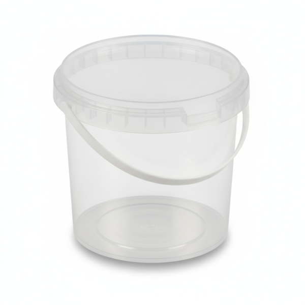Boş Şeffaf Kova / Kutu Ambalaj 1080 Ml. 10 Adet - 1420-3
