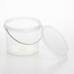 Boş Şeffaf Kova / Kutu Ambalaj 530 Ml. 10 Adet - 1420-1